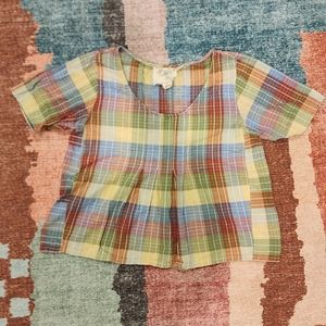 Ace & Jig plaid top Size Medium M